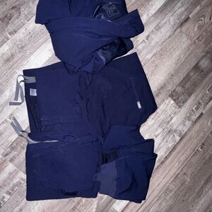 Figs Women's Navy Scrubs Set Bundle Jacket